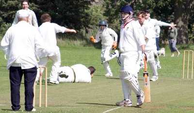 Congs celebrate Martin's dismissal: caught at silly mid off