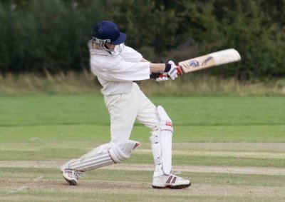 Heald Family trademark swish to the extra cover boundary...Robert this week