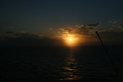 Sunset over Belize