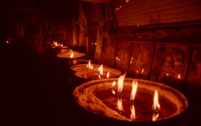 Jokhang Temple Candles, Tibet