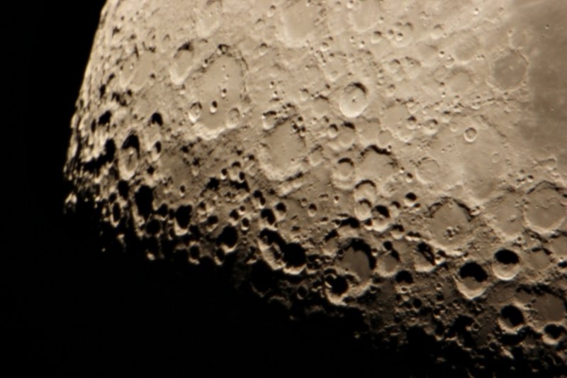 Moon, including craters Clavius, Maginus and Tycho