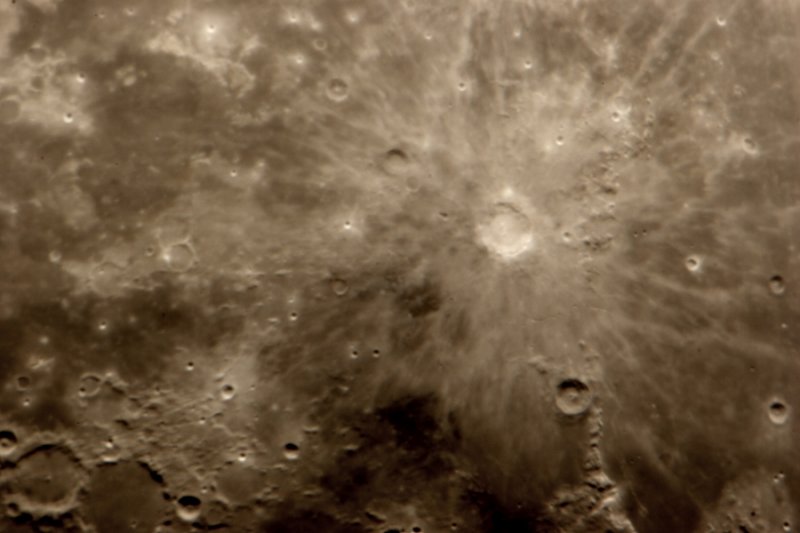Moon, including craters Copernicus and Eratosthenes