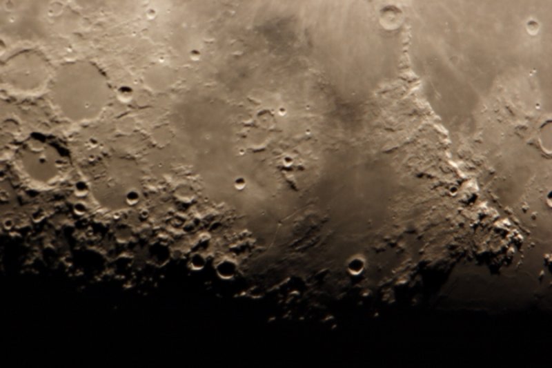 Moon, including Apennine Mtns and Mare Vaporum