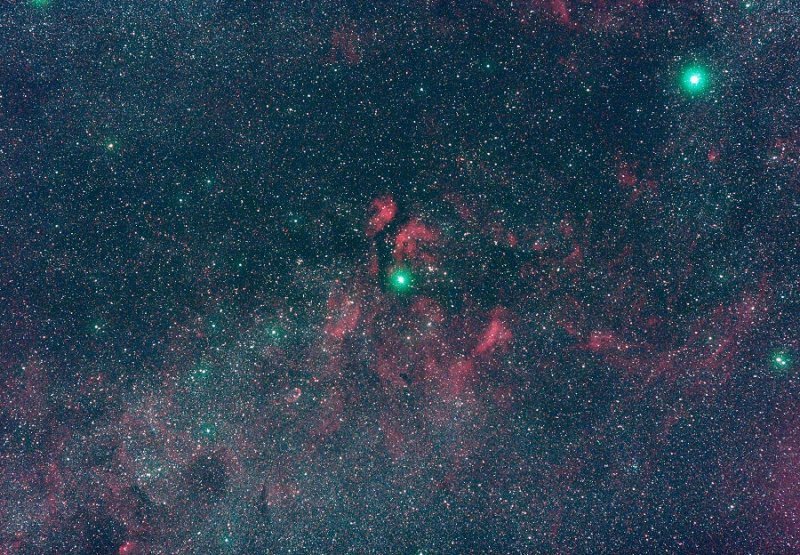 Gamma Cygni, Nebulae and Deneb