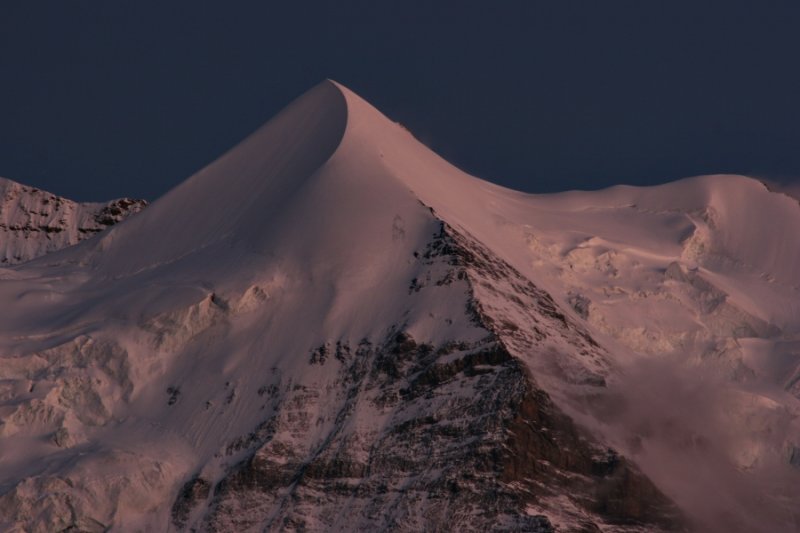 Alpenglow on the Silberhorn