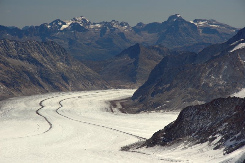 The Aletsch Glacier, viewed from the 11333ft Jungfraujoch