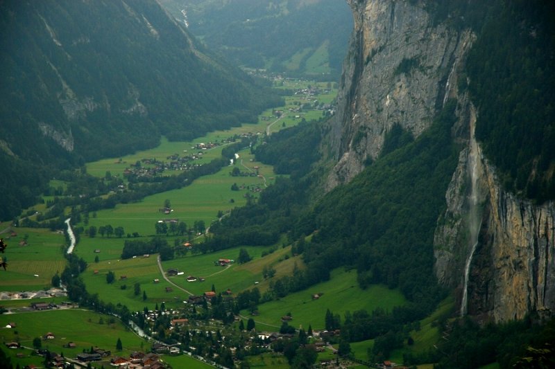 The Staubbach Falls & Lauterbrunnen