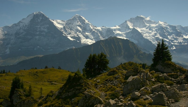 Eiger, Monch & Jungfrau, from Schynige Platte