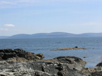 view of the Burren from Galway