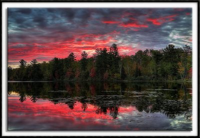 Sunrise at Lake Shumway