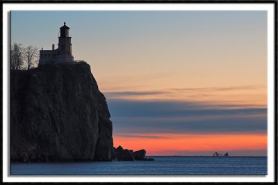 Iron Ore Tanker and Split Rock Lighthouse