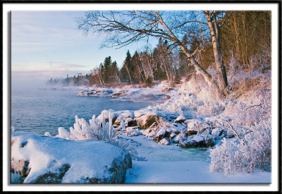 Lake Superior's Icy Shoreline