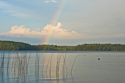 Rainbow Over Lake Wabana