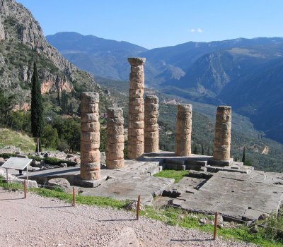Temple (or what's left of it) at Delphi