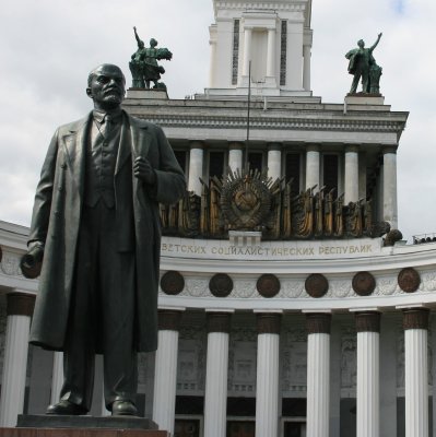 Vladimir Illyich stands proudly