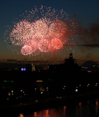 Fireworks over the Kremlin