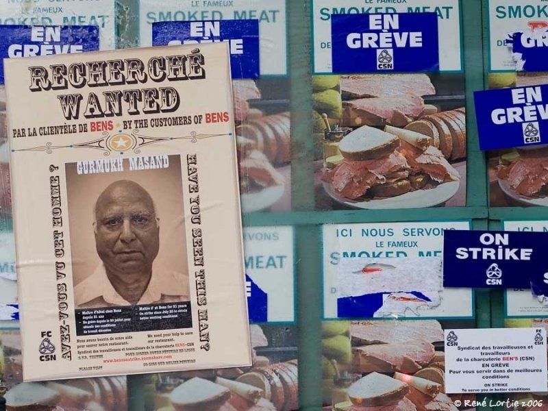 Restaurant Bens en grve / On Strike