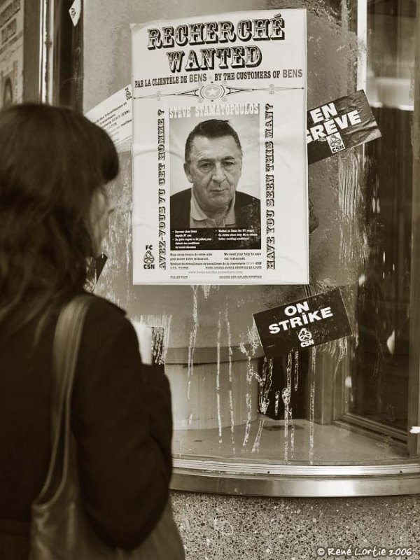 Restaurant Bens en grve / On Strike