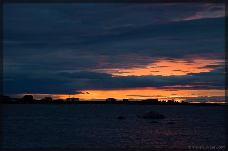 Coucher de soleil  lAnse aux Meadows / Sunset