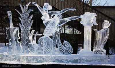 Sculpture sur glace / Ice sculpture