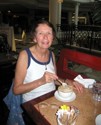 Dinner with Pat at Caf� Rouge