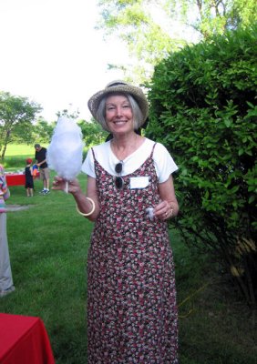 Maureen O'Higgins with cotton candy