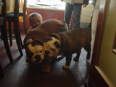 In Mom restaurant wiht local kids 1.jpg