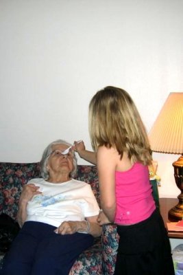 Rachel Feeding Grandma