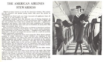 AA Stewardess 1959