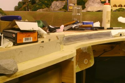 Dock/Sea Wall and screen embankment in place