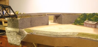 With bridge in place