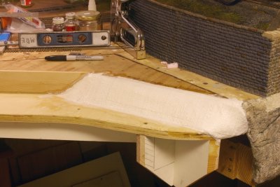 Right side plastered.
