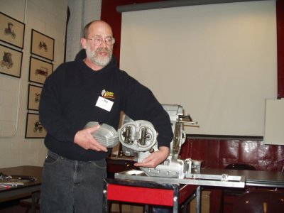 Tom Cutter adjusting the valves