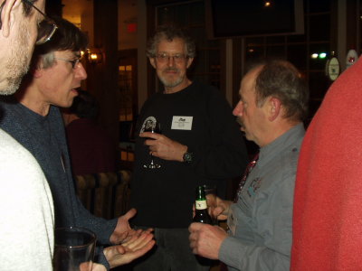 John Aubin (center) at the banquet