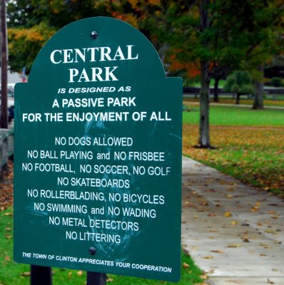 NO in Central Park