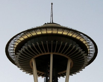 Looking up at the Needle