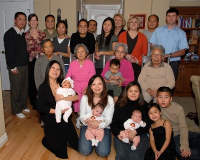Nguyen family at Thanksgiving