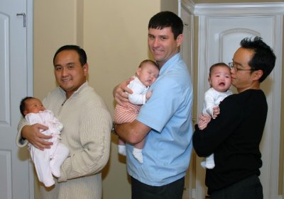 three new dads