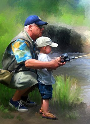 Fishing with Grampa