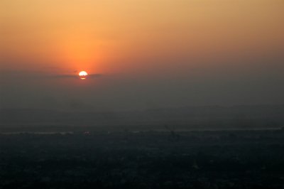 Sunset view from Mandalay hill