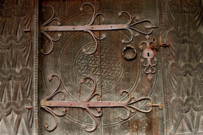 Ancient Door in Oslo, Norway