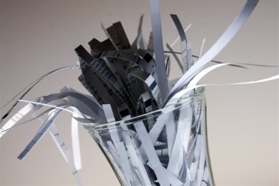 Shredded Paper in Vase