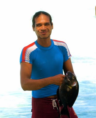 Fisherman in Rangiroa