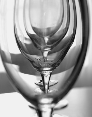 Wine Glass Menorah