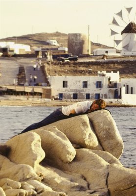 Taking a Snooze in Mykonos, Greece