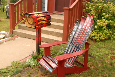 Ski Mailbox and Chair, Petoskey,Michigan