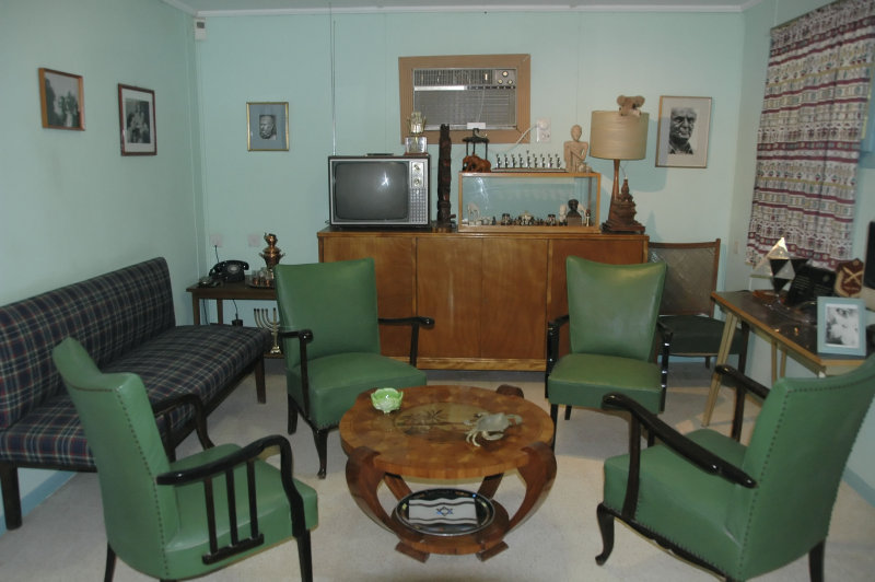 Living room of Ben Gurions house at Sde Boker