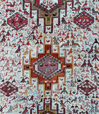 Close-up of an Azeri carpet