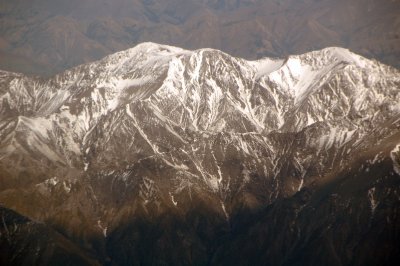 South Island mountains as seen from the plane