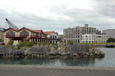 Wellington Harbor near Te Papa, the national museum